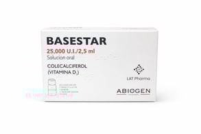 BASESTAR 25000UI/2.5ML X 4 UNI