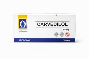 CARVEDILOL 12,5MGX30 TABLETAS